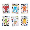 Robot 36 Make-a-Face Stickers for Kids, Forest & Twelfth DIY Sticker Sheets, 6 Unique Robot Sticker Designs, Creative Art Crafts Mix & Match Sticker Sheets, Party Favors and Reward Stickers for Kids