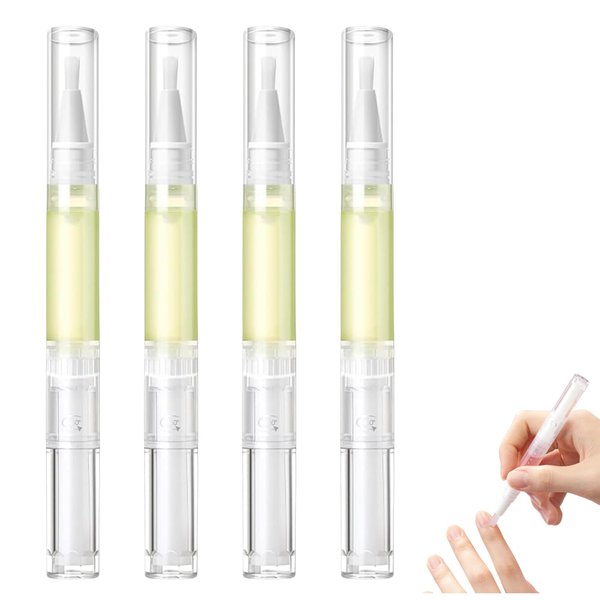 4PCS 2024 New Nail Growth Oil Pen,Cuticle Oil for Nails Strengthener,Radiant Nail Growth Oil Pen,Nail Strengthener,Nails Care Oil