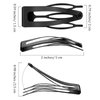 Geosar 40 Pieces Hair Clips, Grip Hair Clips Metal Hair Barrettes for Women Snap Clips Double Hair Clip Pins, Women Hair Accessories for Girls Hair Making Salon (Black, Dark Gray, Ancient Red, Green)