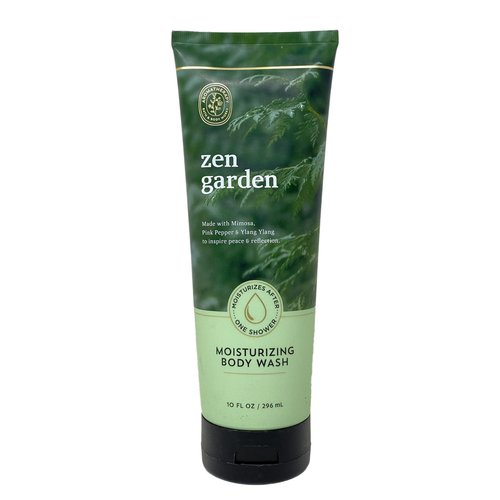 Bath & Body Works Aromatherapy Zen Garden Moisturizing Body Wash 2 Pack with a Himalayan Salts Springs Sample Soap