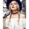 DRIPPYGOODS - Mini Ribbon Bow Hair Clips for Women and Girls, 24 PCS, Easter Coquette Barette Hair Clip Accessories