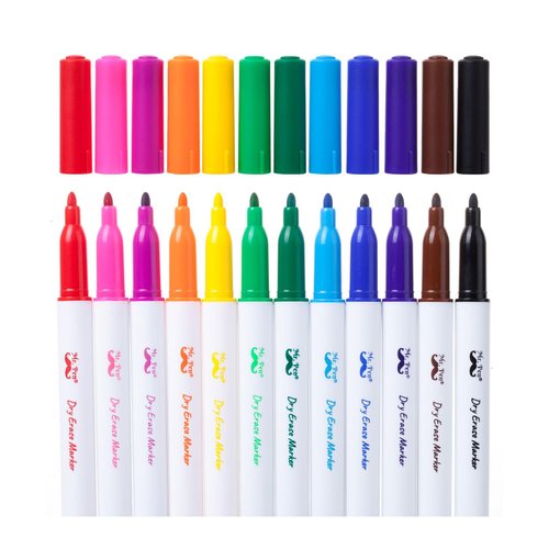 Mr. Pen- Dry Erase Markers, 12 Pack, Assorted Colors, White Board Markers Dry Erase, Whiteboard Markers, Dry Erase Markers for Kids, Dry Erase Markers Fine Tip, Dry Erase Pens, Dry Erase Board Markers