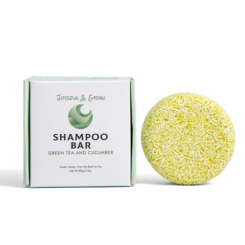 Jorjia & Gryn Green Tea & Cucumber Shampoo Bar