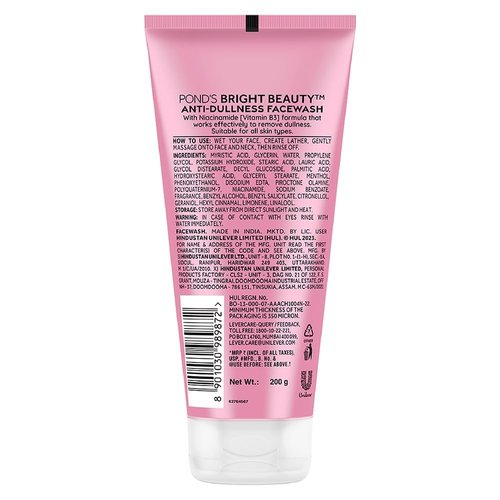 POND'S Bright Beauty Vitamin B3+ Face Wash 200G Pack Of 1 Face Wash (200 G)