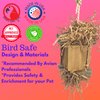 Bonka Bird Toys 3857 Medium Shreddy Eddy Foraging Shred Small Medium Bird Toy Cardboard Waffle Crinkly Paper Conures Parakeets African Greys and Other Similar Birds