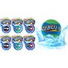 JA-RU Water Hopper Ball Toy Pack (6 Pack) Bouncing Water Skip Ball. Water Balls for Pool and for Beach Game. Water Bouncy Balls Plus Sticker 880-6s