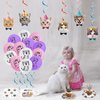 137PCS Cat Birthday Party Supplies Serves 20 Guests Kitten Birthday Party Decorations Cat Party Plates Banner Napkins Balloons Tablecloth Cake Toppers for Cat Themed Birthday Party Supplies