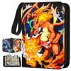Card Binder Cards Holder Pocket, Trading Binders for Card Games Collection Case Book Fits Cards with 50 Removable Sleeves Display Storage Carrying Case (600 Card)