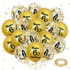 18Pcs Gold 6th Birthday Decorations Happy 6th Birthday Balloons 6th Birthday Latex Balloons Confetti Balloons for Boys Girls 6 Years Old Birthday Anniversary Party Decor Supplies 12 inch
