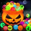 Halloween Party Favors Kids Toys 64Pcs Halloween Toys Glow In The Dark Party Supplies Bouncy Balls Toys for Kids Halloween Party Decorations Favor Bag Fillers Trick or Treating Goodies