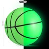 Skylety Hicarer 4 Pieces Glow in The Dark Mini Basketball for Mini Basketball Midnight Mini Indoor Basketball Small Basketball Toy Mini Cute Bouncy Ball for Kids, Adult(6.3 Inches)