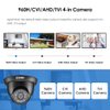 ZOSI 720P HD 1280TVL Hybrid 4-in-1 TVI/CVI/AHD/960H CVBS Security Surveillance CCTV Camera High Resolution Weatherproof Cameras 65ft IR Distance, for HD-TVI, AHD, CVI, and CVBS/960H Analog DVR(Black)