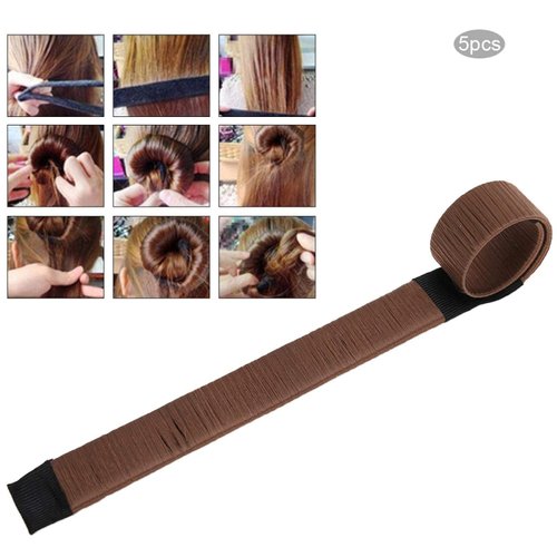 5PCS Hair Bun Maker, Fast & Easy Donut Bun Maker French Twist Hairstyle Tool Portable Hair Assecories for Women Kids Long Hair