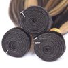 Highlight Human Hair Bundles P1B27 Straight Bundles Human Hair Blonde Straight Bundles 22 24 26 Inch Brazilian Virgin Remy Hair Extensions Two Tone Black Mixed Blonde Bundles Hair Weave