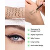 Dark Green Waterproof Eyeliner Gel Pencil- 2Pcs Smudge Proof Long Lasting Retractable Eyeliner Pen, Creamy Eyeliner Waterline, Smoky Makeup Eye Liner Pencils for Women, Built-In Sharpener & Smudger-06