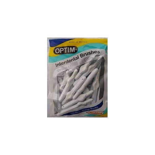 Stoddard OPTIM Soft Interdental Brushes XXX Fine -1.6mm White - 25 Brushes Bulk Pack