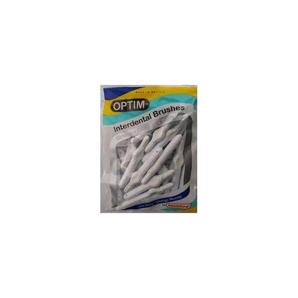 Stoddard OPTIM Soft Interdental Brushes XXX Fine -1.6mm White - 25 Brushes Bulk Pack
