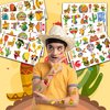 111 PCS Mexican Fiesta Temporary Tattoos Stickers Theme Birthday Party Decorations Supplies Favors Decor Taco Mexico Cinco De Mayo Pinata Tattoo Sticker Gifts For Boys Girls School Prizes Carnival