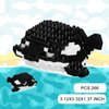 ALITTDRE Marine Animals Building Blocks Sets Mini Building Blocks Ocean Animal Sea Creatures Building Blocks Set Mini Building Blocks Toys STEM Gifts for Kids Adult(Killer Whale)