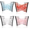 4 PCS Magic Elastic Hair Comb, Stretch Bead Pearls Hair Clips Double Slides Stretching Crystal Hairpins Combs for Women Girl Popular DIY Hair Styling Accessories ( Red Blue White Pink )