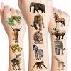 110 PCS Realistic Wildlife Jungle Animal Temporary Tattoos Sticker Reptile Woodland Jungle Birthday Party Decorations Supplies Favors Gifts Boys Girls Safari Zoo Cute Fake Tattoo School Reward Themed