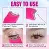 False Eyelashes Applicator Tool Lashes Clip for Beginners Easy to Apply Eyelashes Daily Use Buddy Tool Pinzas para Pestañas (Plum)