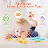Suction Cup Toy for Baby,3 Pcs Spinning Toy Early Education Bathtub Toy Sea Animals Design Super Suction Intelligence Development High Chair Toys with Suction Cups Toddler Travel Toys Gift...