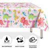 3 Pack Girl Dinosaur Birthday Party Tablecloth, Pink Dinosaur Table Cloth Rectangle, Dinosaur World Table Cover Plastic Disposable Party Decoration for Dinosaur Theme, Girls Birthday, 54x108 inch