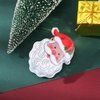 E EMZHOLE 3PCS Christmas Hair Claw Clips Christmas Tree Hair Clamps Jaw Clip for Women Girls Christmas Snowman Hair Claw Clips Santa Claus Non Slip Hair Claw Clips Hair accessories for Women