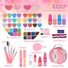 Kids Makeup Kit for Girl - 66 Pcs Washable Makeup Set for Little Girls, Real Cosmetic Set Pretend Play Makeup Toy Beauty Set, Kids Toddler Toys Christmas & Birthday Gift Age 3 4 5 6 7 8 9+ Year Old