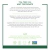 Desert Essence Tea Tree Oil Toothpaste - Mint - 6.25 Oz - Pack of 2 - Refreshing Taste - Deep Cleans Teeth & Gums - Helps Fight Plaque - Sea Salt - Pure Essential Oil - Baking Soda