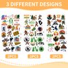 Jungle Sasquatch Temporary Tattoos - 6 Sheets Woodland Giant Theme Birthday Party Favors Decorations Supplies, Adventure Treat Bags for Boys Girls, Classroom School Prize(3 styles)