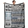 YPURTSD Gifts for Son Son Gifts from Mom Dad Adult Son Gift Ideas Gifts for Adult Grown Son Gifts for Son from Mom Christmas Graduation Gifts for Son Him to My Son Birthday Gifts Son Blanket 50"x60"