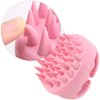 BTYMS Silicone Hair Scalp Brush Shampoo Brush Scalp Massager Exfoliating Hair Cleaning Brush Head Scrubber for Shower - Pink