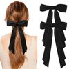 2Pack Satin Hair Bow Clips, Ribbon Hair Clips for Women & Girls, Cute Hair Clips Bows