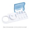 Electric Toothbrush Holder with 1 Charging Stand Slot, 1 Toothbrush Stand and 4 Toothbrush Heads Storage + 4 PCS Toothbrush Head Covers for Oral B