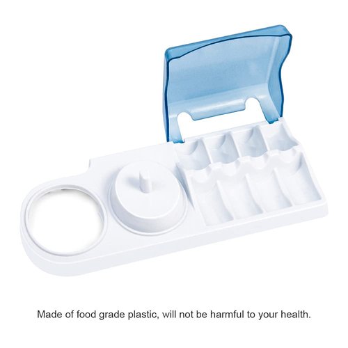 Electric Toothbrush Holder with 1 Charging Stand Slot, 1 Toothbrush Stand and 4 Toothbrush Heads Storage + 4 PCS Toothbrush Head Covers for Oral B