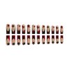 Press on Nails Long Length Black Red Stars False Nails Ballet Shaped Nails Artificial Acrylic Nails Rhinestones Design French Fake Nails Full Cover Reusable Coffin Nails Glue on Nails for Women 24Pcs