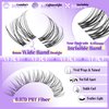 Wispy Lash Clusters Invisible Band Natural Lash Extensions Waterproof 8-16mm Cluster Eyelash Extension D Curl DIY Individual Cluster Lashes by ALICE