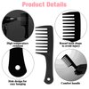 Wide Tooth Comb, 2 Pack Small Hair Combs for Women, Portable Travel Detangling Comb Anti-Satic Curl Comb No Tangle Hair Brush Shower Comb for Curly Hair, Long Hair, Wet Hair, Professional Hair Care