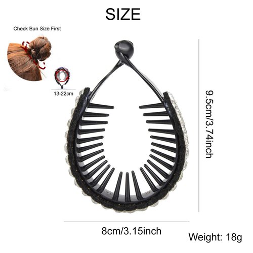 Lawie 4 Pack Big Rhinestone Gem Jeweled Glitter Sparkly Leaf Plastic Banana Hair Claws Clips Clutcher Jaw Barrettes Grips Clamps Ponytail Bun Chignon Twist Holder Thick Hair Accessories for Women Girl