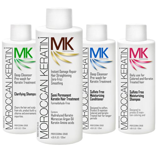 Moroccan Keratin Hair Treatment Straightening Blowout Brazilian Smoothing Professional Results Sa...