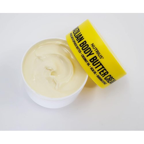Nutrius Brazilian Body Butter Cream, 6 FL OZ