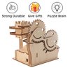 Wooden Marble Run for Kids Ages 8-12 Solar-Powered 3D Puzzle STEM Building Blocks Set,Fun and Educational Toy, for Boys and Girls,Inspires Creativity and Problem-Solving Skills