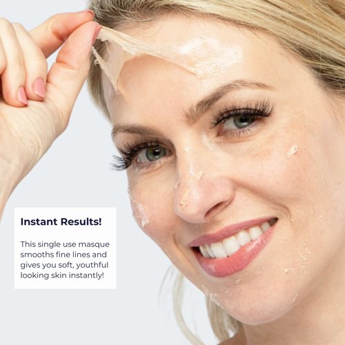 Alana Mitchell Anti Aging Collagen Facial Mask, Peel Off Face Mask Reduces Wrinkles & Fine Lines, Hydrating Face Masks, Tightening & Firming Skin Care, Collagen Face Mask for All Skin Types (0.63 oz)