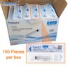 ProtectX 3ml Disposable Luer Lock Sterile Syringe (No needle), Individually Sealed, Smooth and Accurate Dispensing for Science Labs, 100-Pack