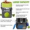 Dog Treat Pouch - 3 Ways to Wear Dog Treat Bag, Dog Training Treat Pouches for Pet Training with Clicker, Shoulder Strap, Adjustable Belt, Poop Bag Dispenser, Easily Carrying Kibble Snacks Pet Toys