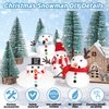 12 Pack Snowman Kit Bulk, Christmas Crafts DIY Snowman Kit, Build a Snowman Winter Christmas Activities Set Indoor, Creative Air Dry Modeling Clay Crafts Kit for Family School Party Favor Supplies