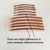 Jumbo Bobby Pins Metal Hair Pins Textention Hair Clips for Hair Decoration, 10pcs (5 long and 5 short) (Brown)