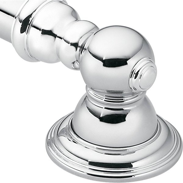 Moen YG5418CH Bathroom Safety 18-Inch Stainless Steel Traditional Bathroom Grab Bar, Chrome
